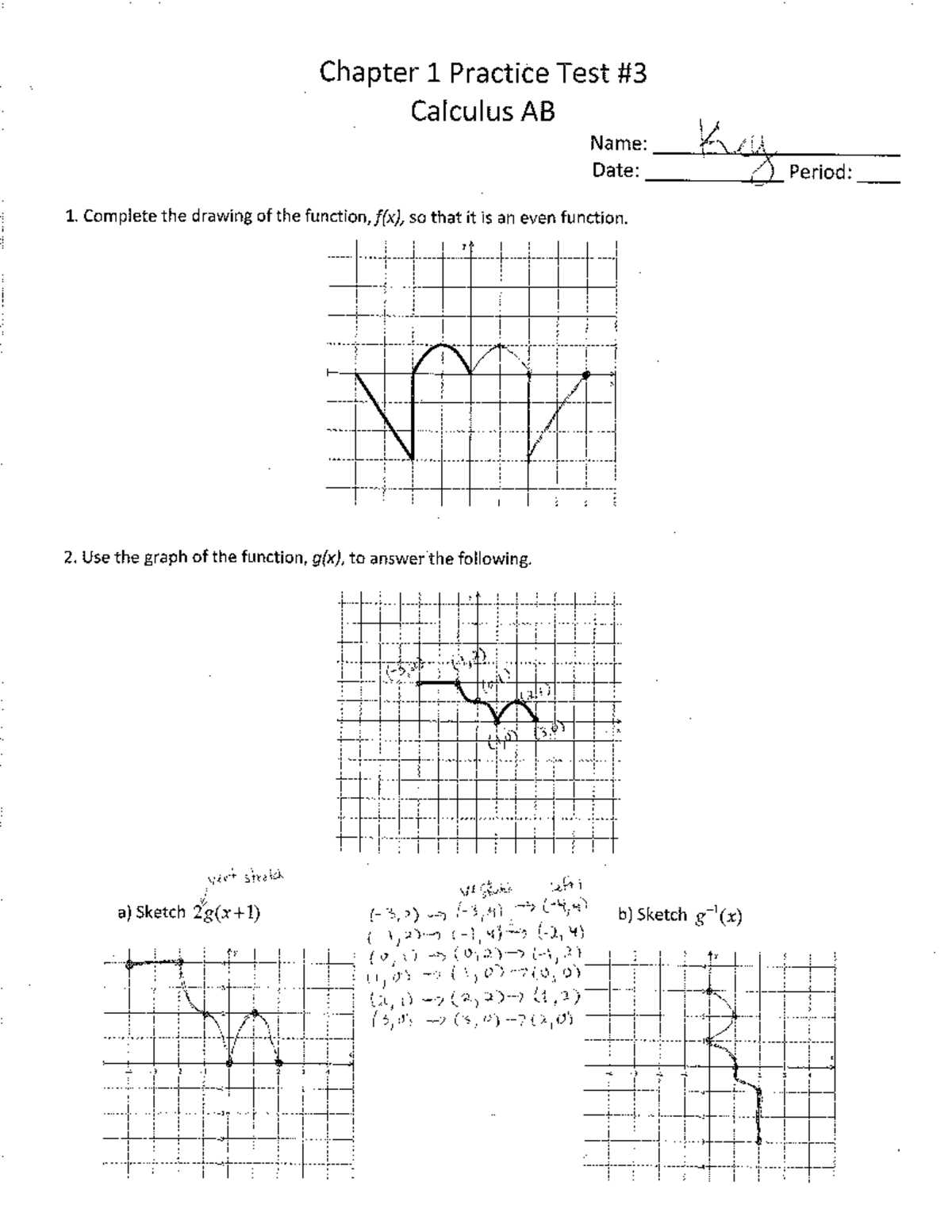 calculus 1 practice exam