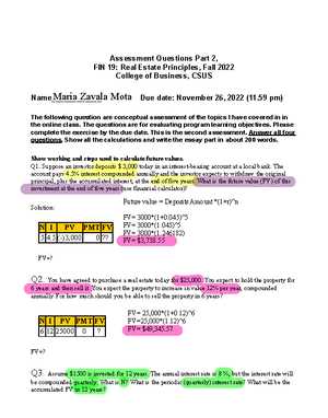 california real estate law final exam answers