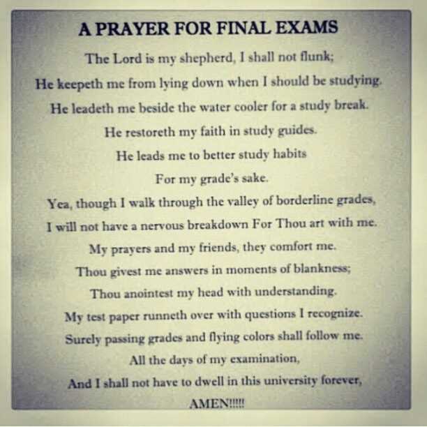 catholic prayers for students taking exams