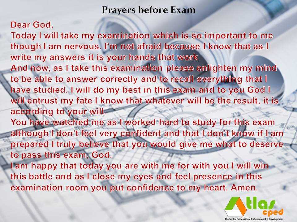 catholic prayers for students taking exams