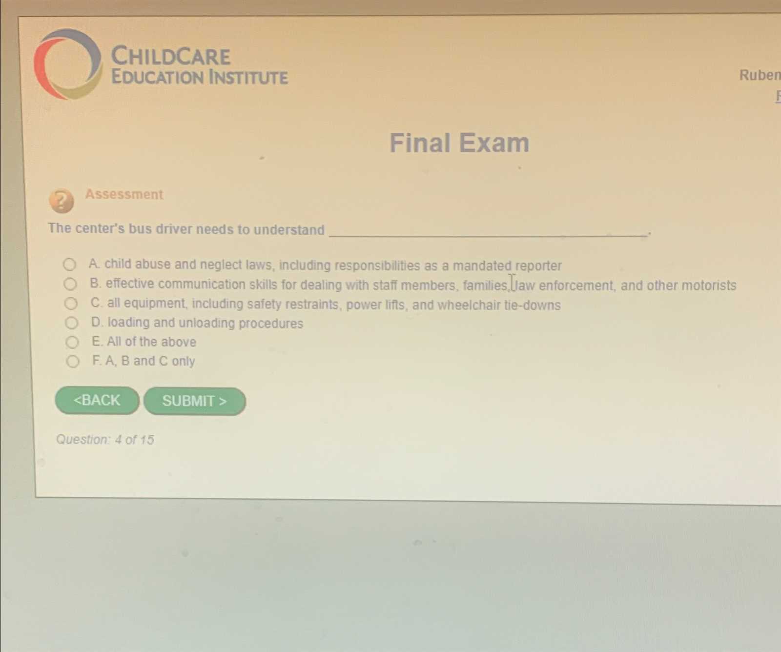 ccei final exam answers