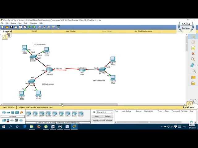 ccna 1 packet tracer final exam