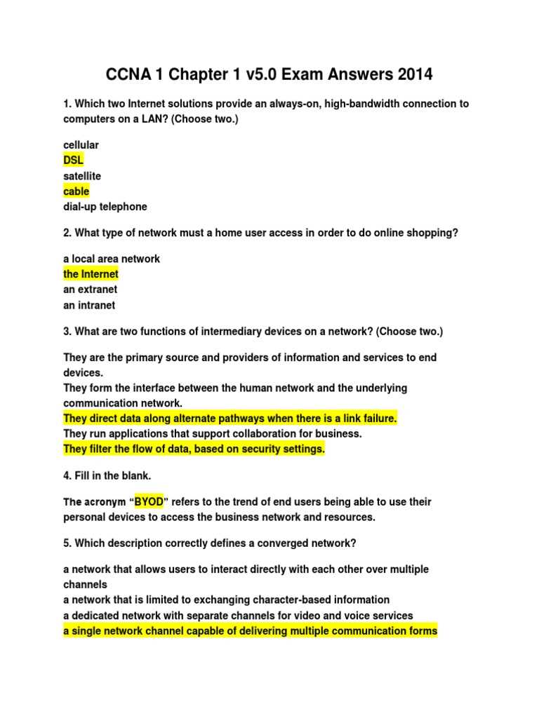 ccna 5 chapter 5 exam answers