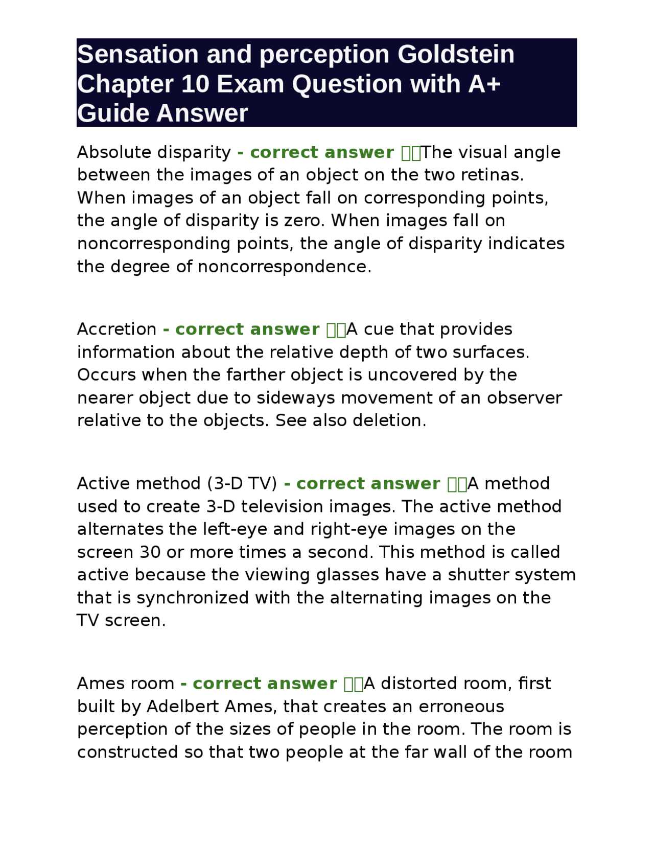 chapter 10 exam answers