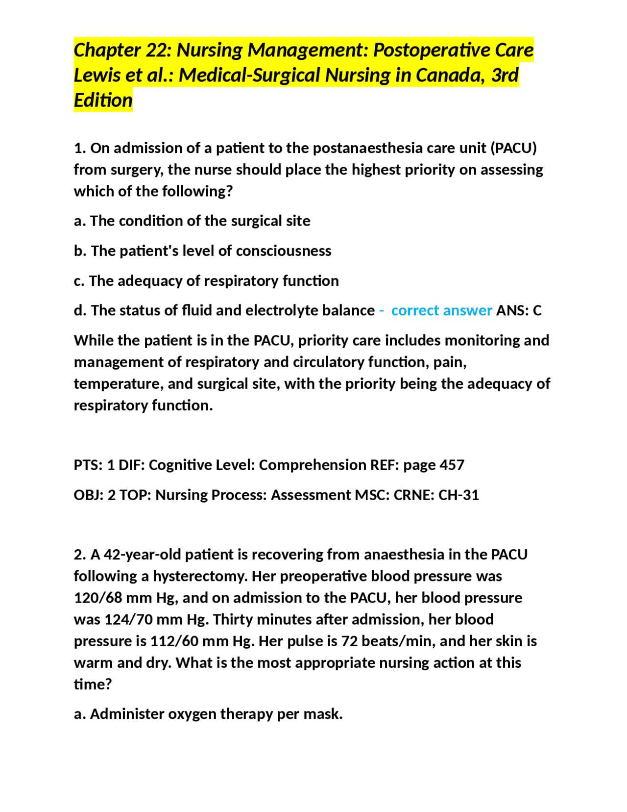 chapter 22 respiratory system answers