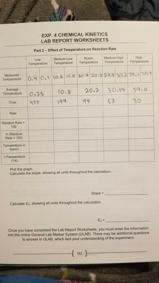 chemical kinetics exam questions with answers