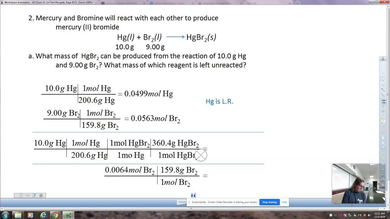 chemistry 1st semester exam review