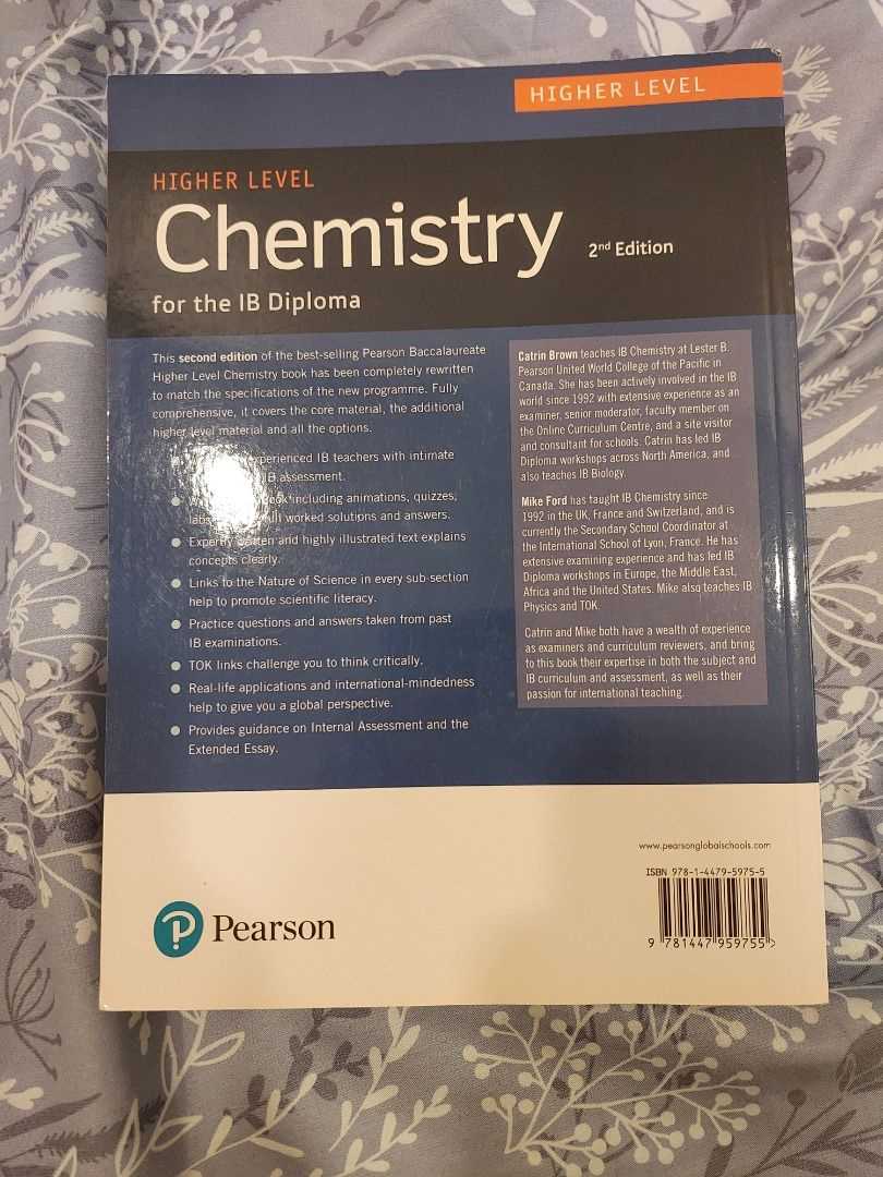 chemistry for the ib diploma second edition exam style questions answers