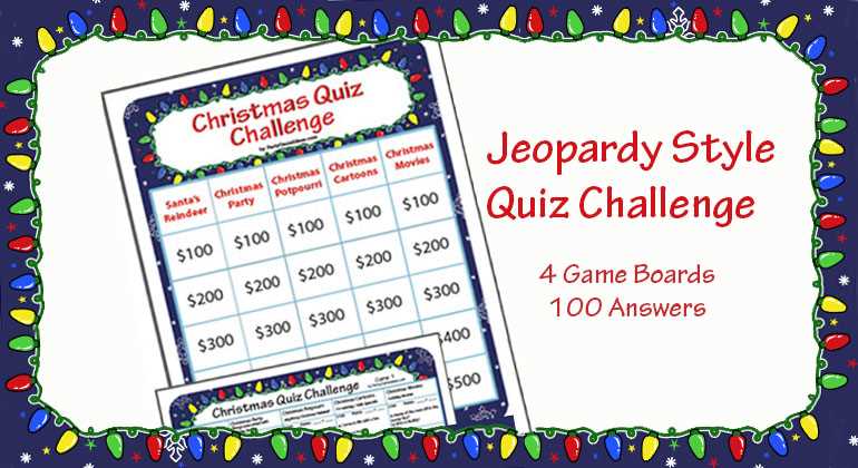 christmas trivia and answers printable