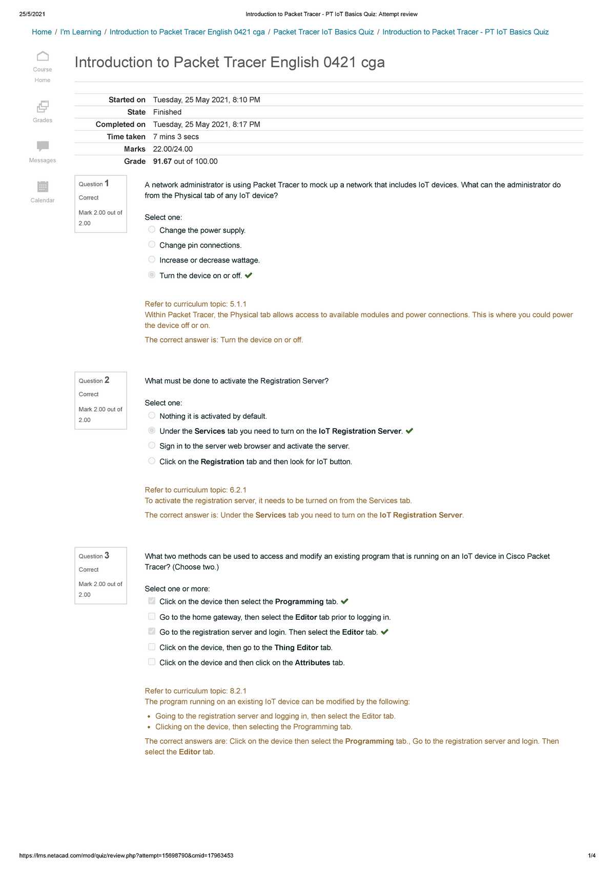 cisco iot final exam answers