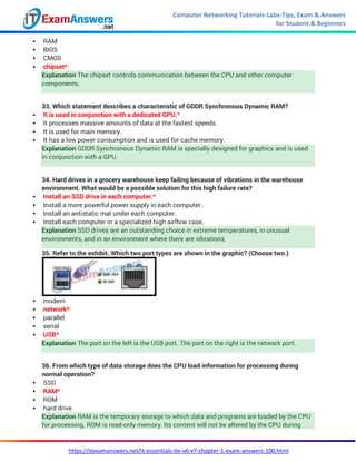 cisco ite chapter 1 exam answers