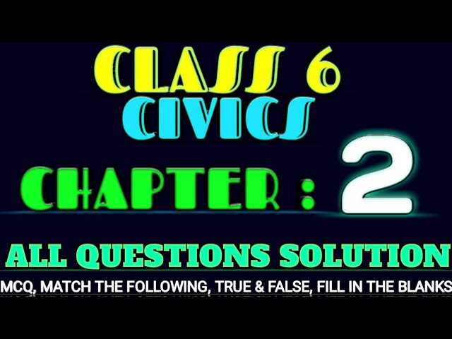 civics chapter 1 test answers