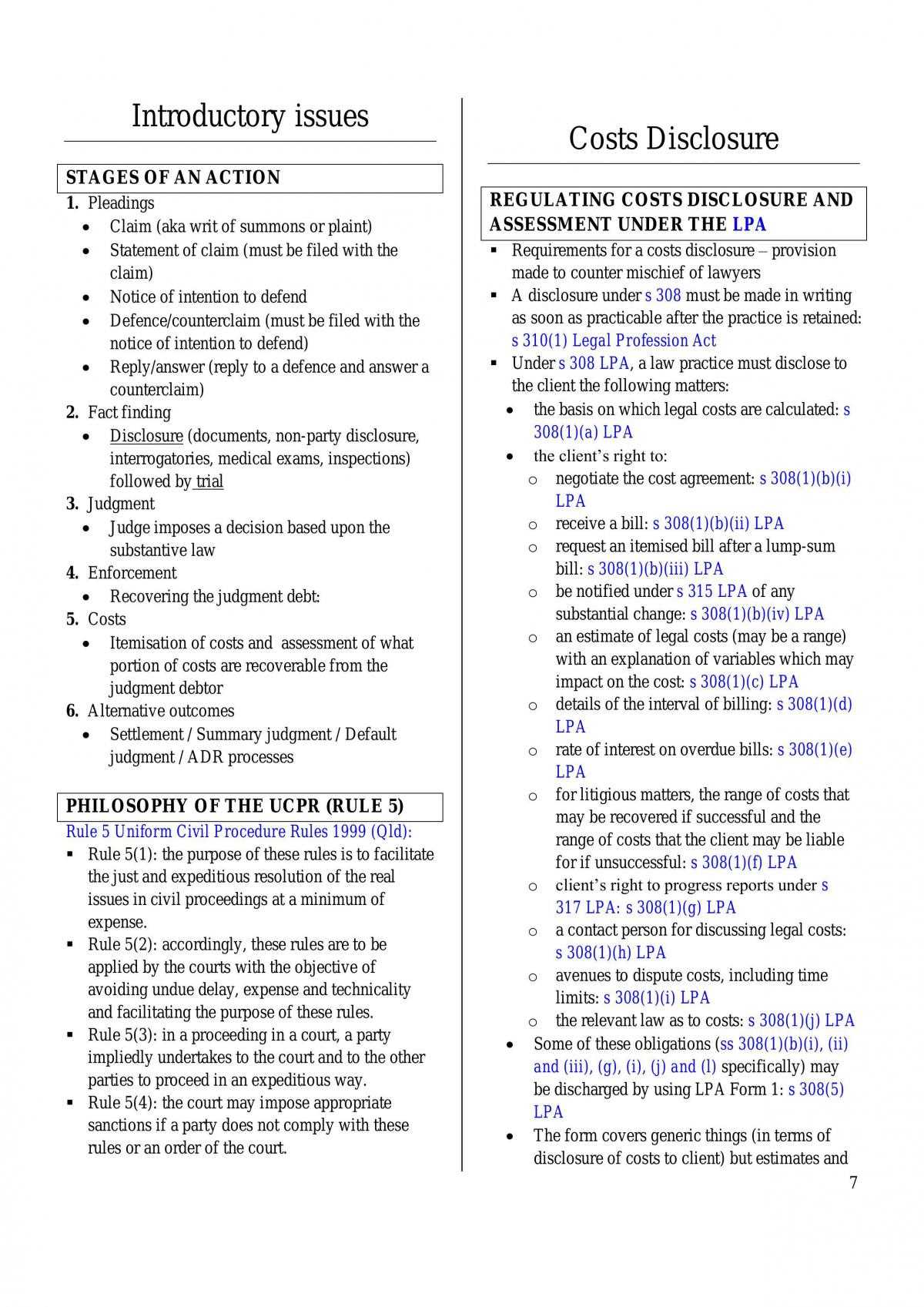 civil procedure exam model answer