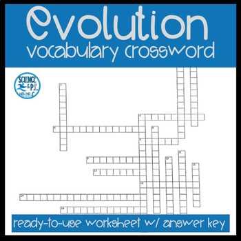 evolution vocabulary worksheet answers