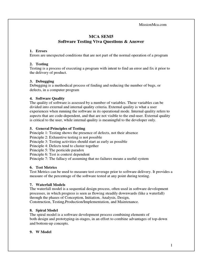 software testing exam questions and answers