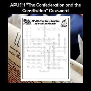 confederation to constitution crossword puzzle answers