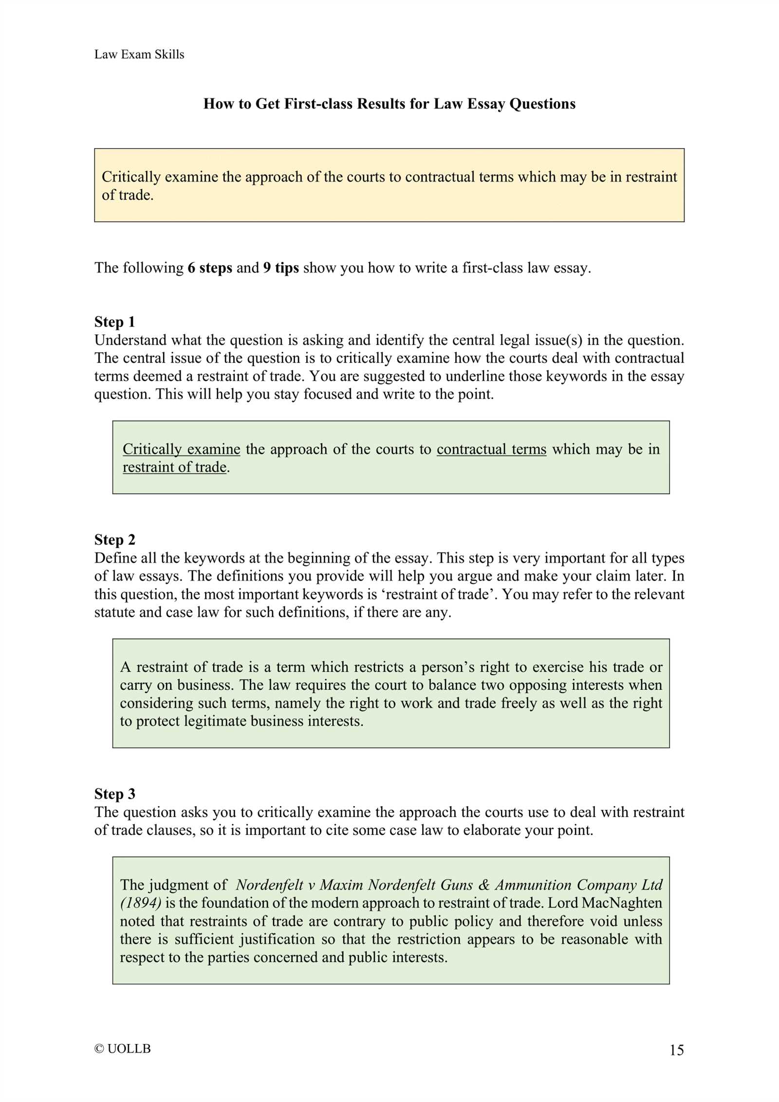 contract law exam questions and answers