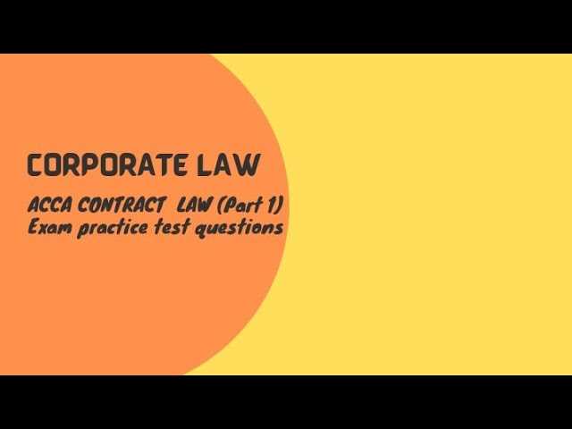 contract law exam questions and answers