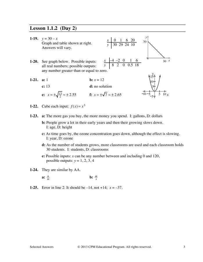 core connections algebra 1 answers