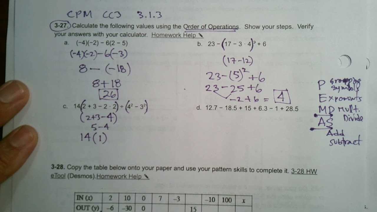 core connections course 3 chapter 3 answers