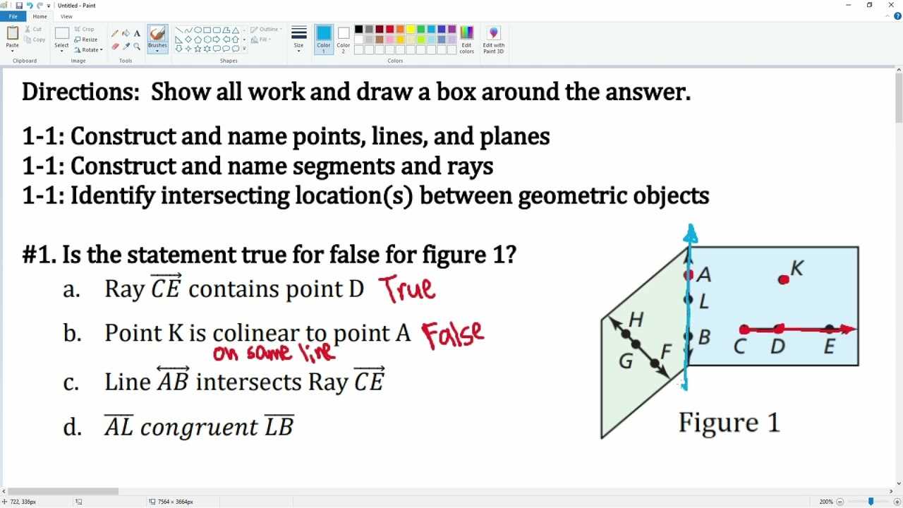 core connections geometry chapter 1 answers