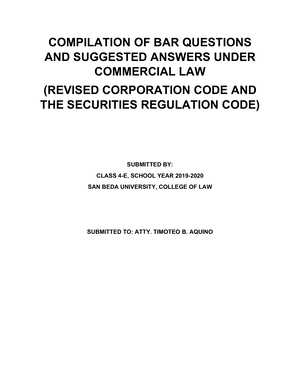 corporation law bar exam questions and answers