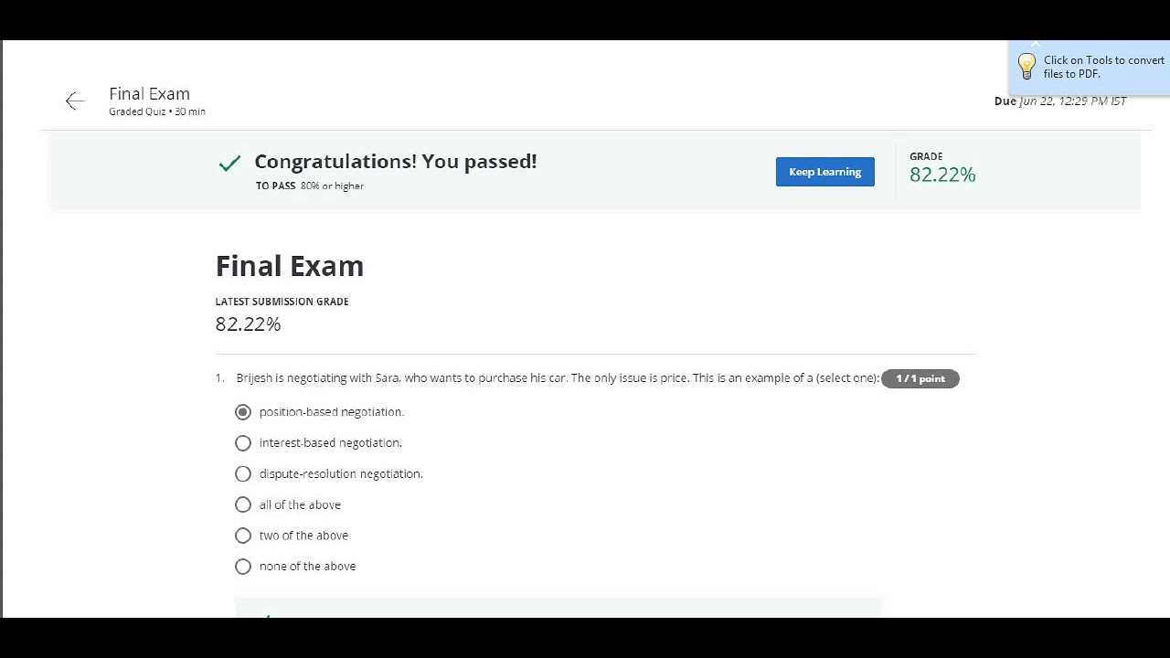 coursera final exam answers