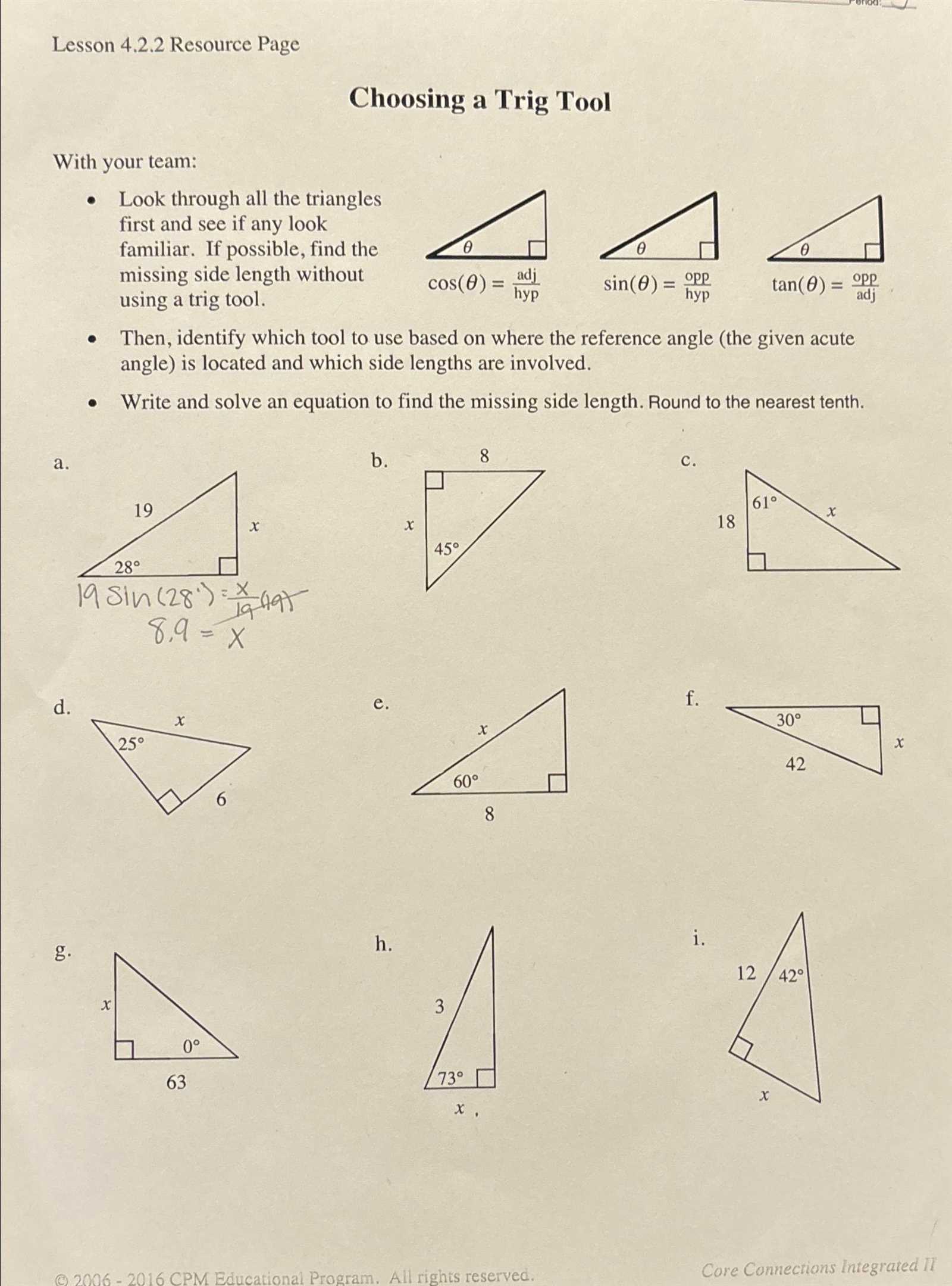 cpm geometry connections answers