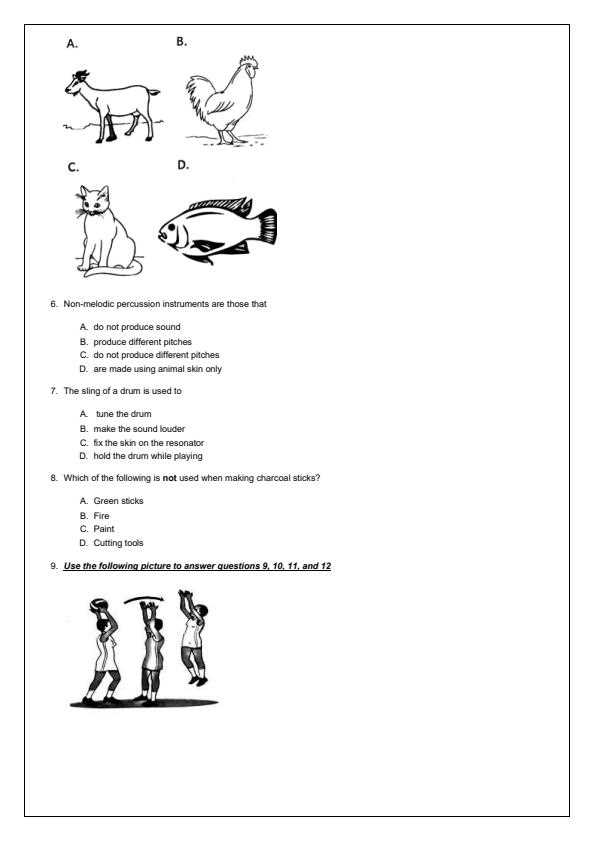 creative exam answers