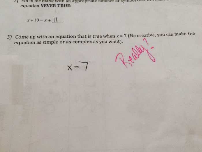 creative exam answers