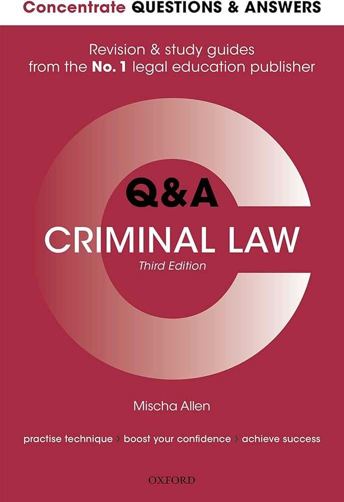 criminal law 1 exam questions and answers