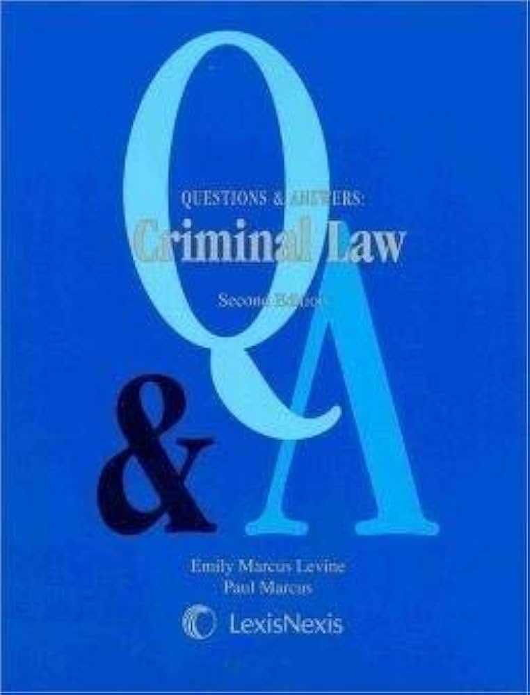 criminal law 1 exam questions and answers