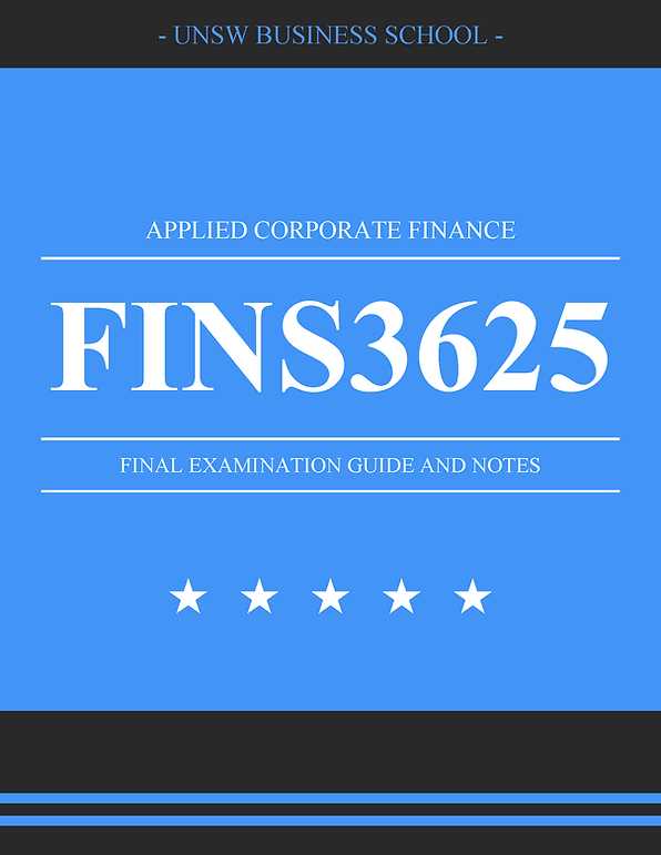 corporate finance final exam