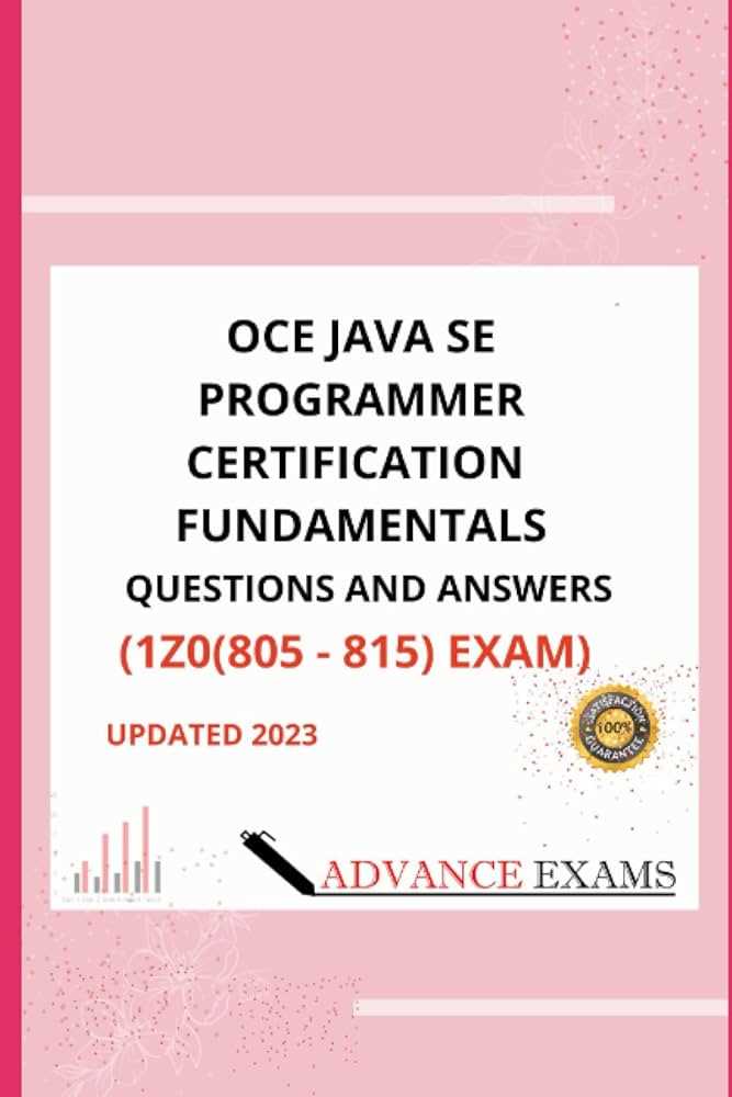 java certification exam questions and answers