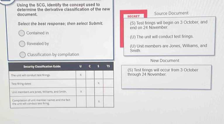 derivative classification exam answers 2025