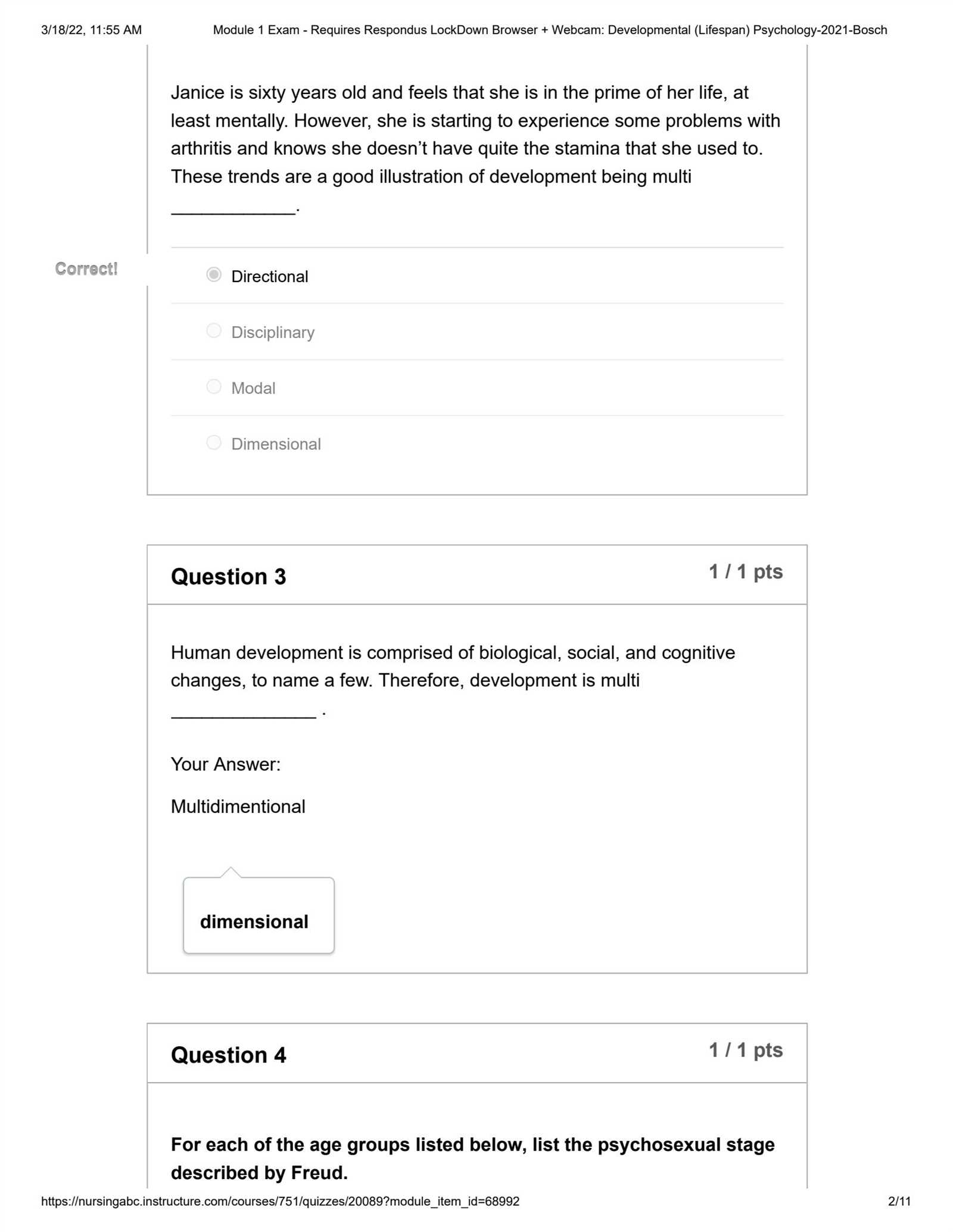 developmental psychology exam 1 answers