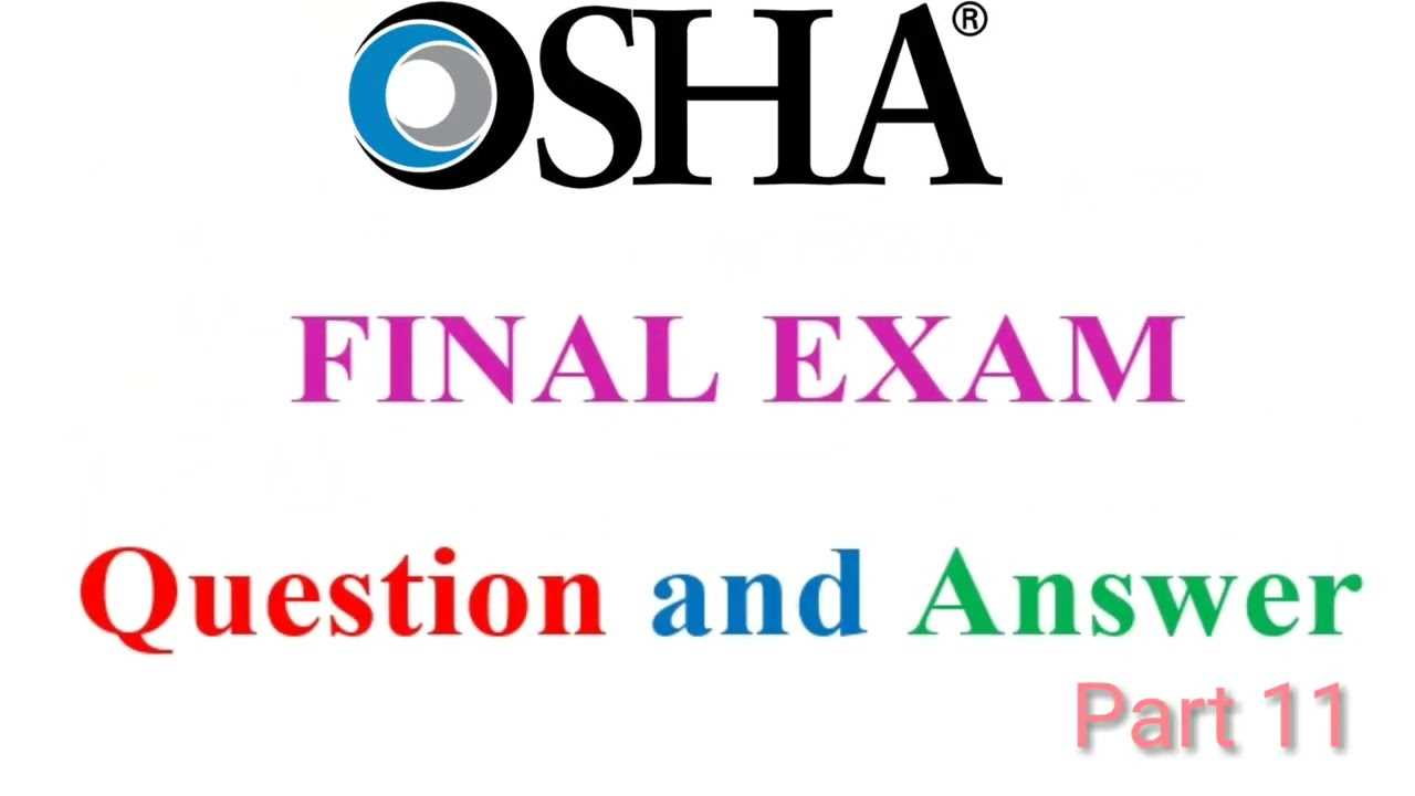 osha training test answers