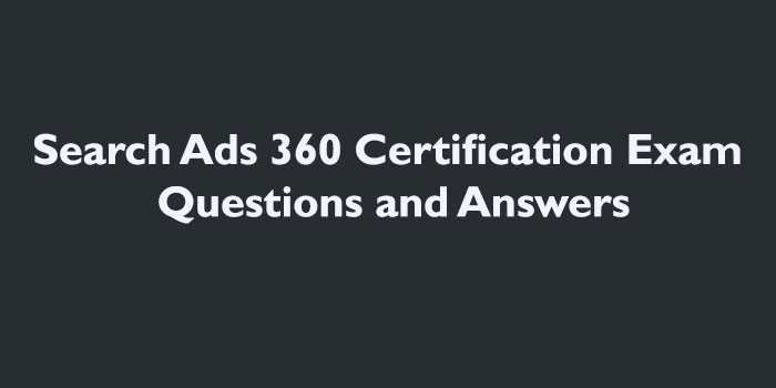 display and video 360 certification exam answers