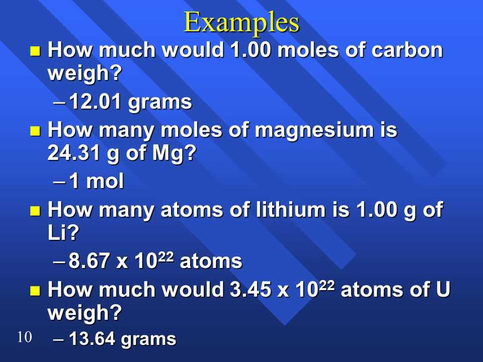 7.1 the mole a measurement of matter section review answers