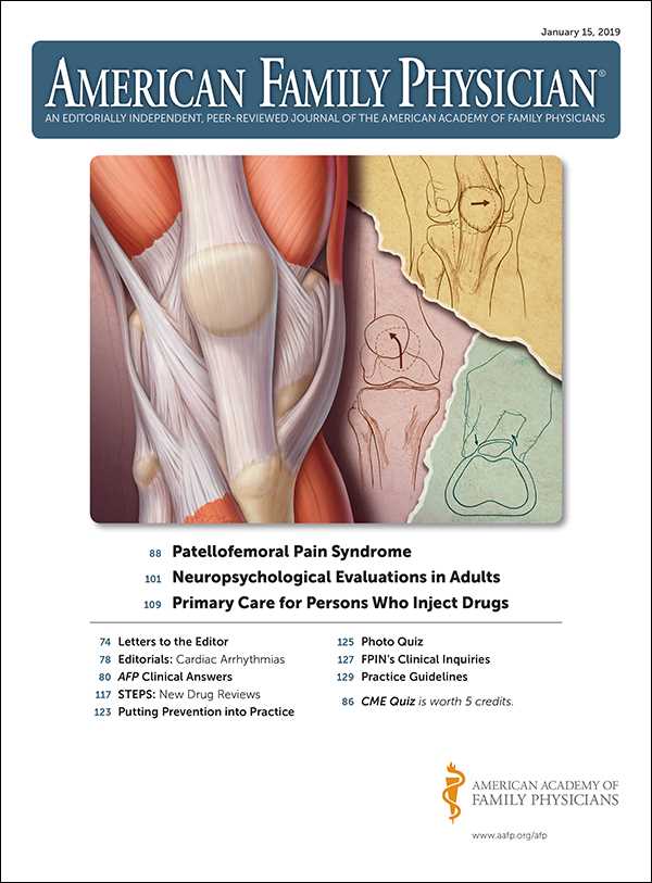 knee exam aafp