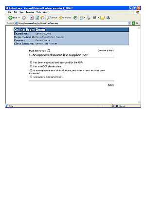 servsafe certification exam answer sheet