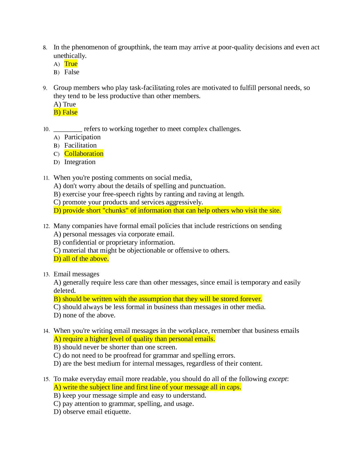 earth and environmental science final exam study guide answers