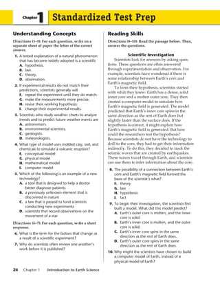 earth science chapter 24 assessment answers