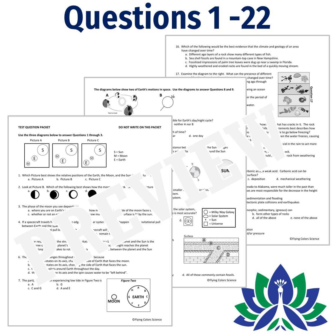 earth science final exam answers