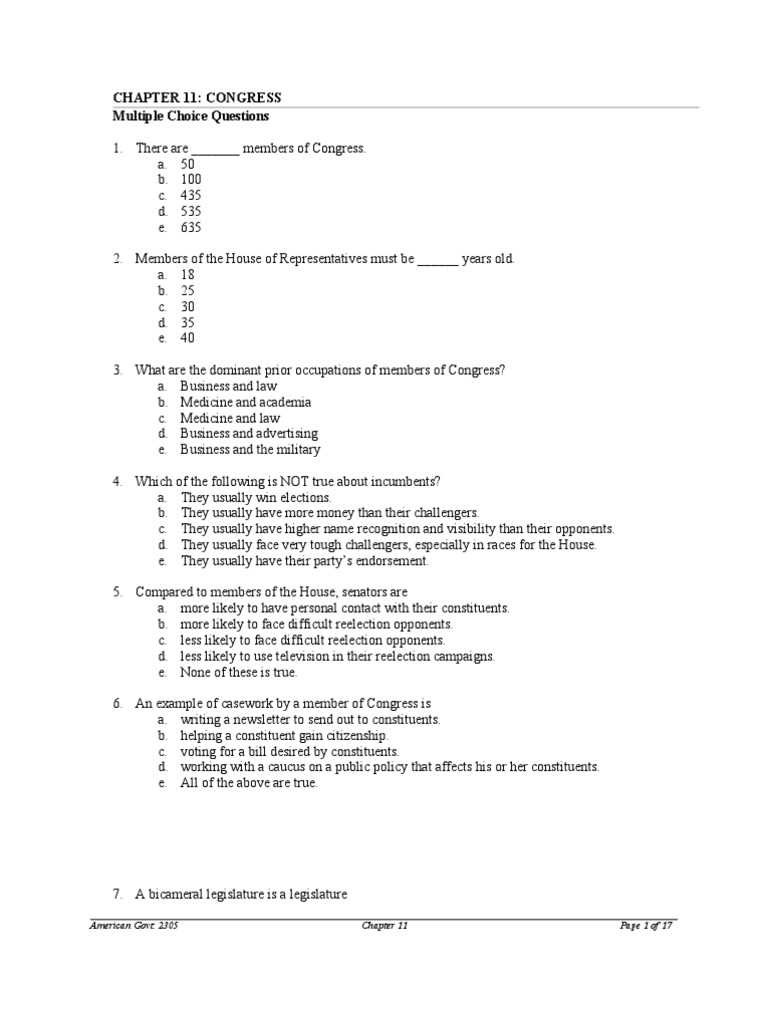 government 2305 final exam answers