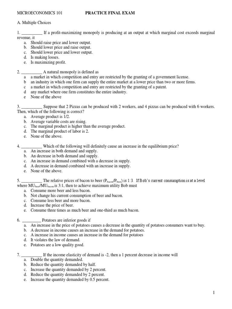 econ 101 practice exam