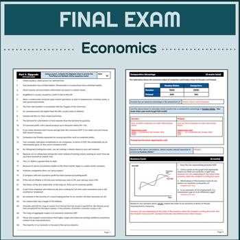 economics final exam review answer key