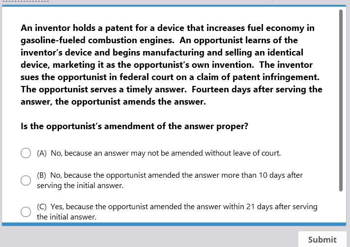 how to answer bar exam questions