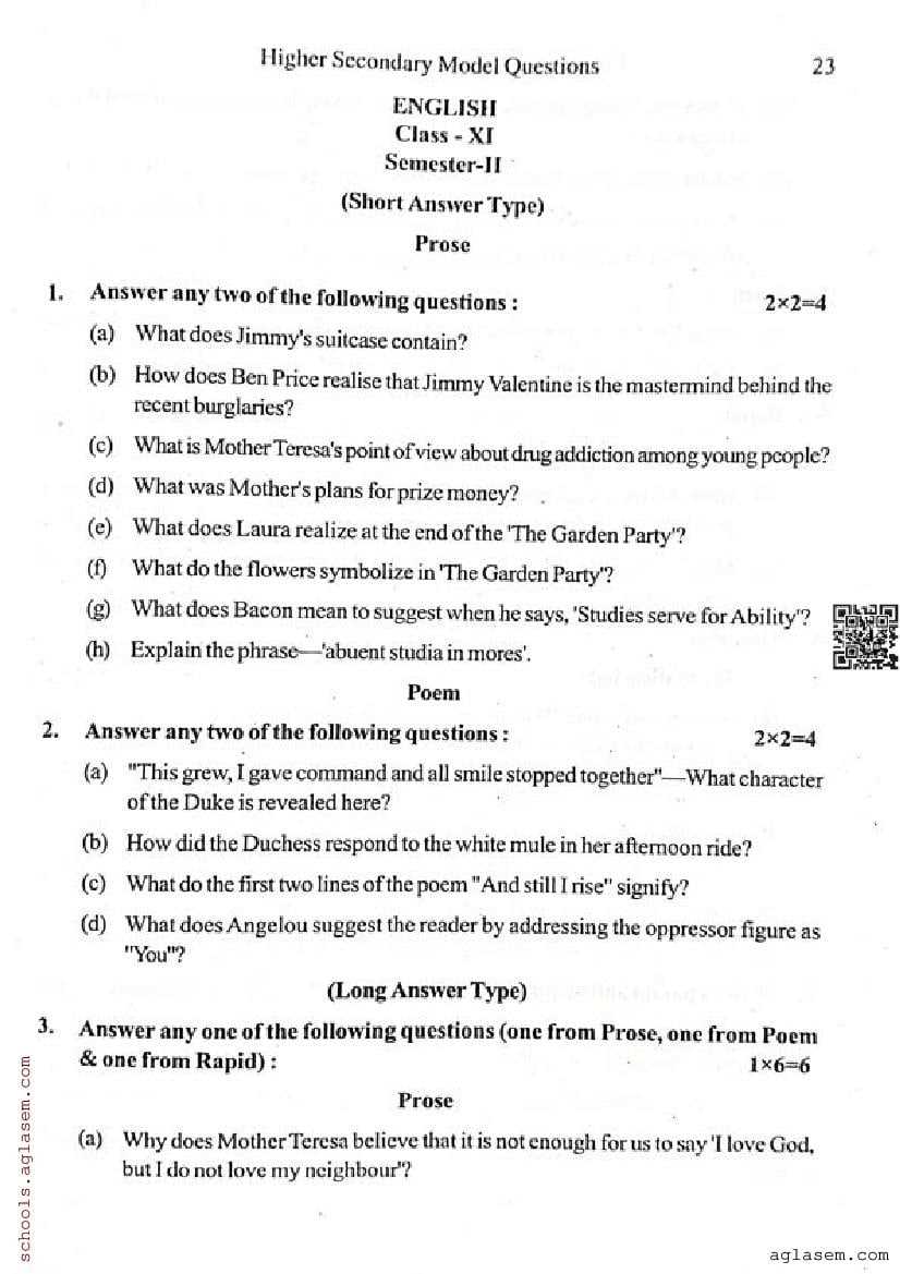 english 2 semester 2 exam answers