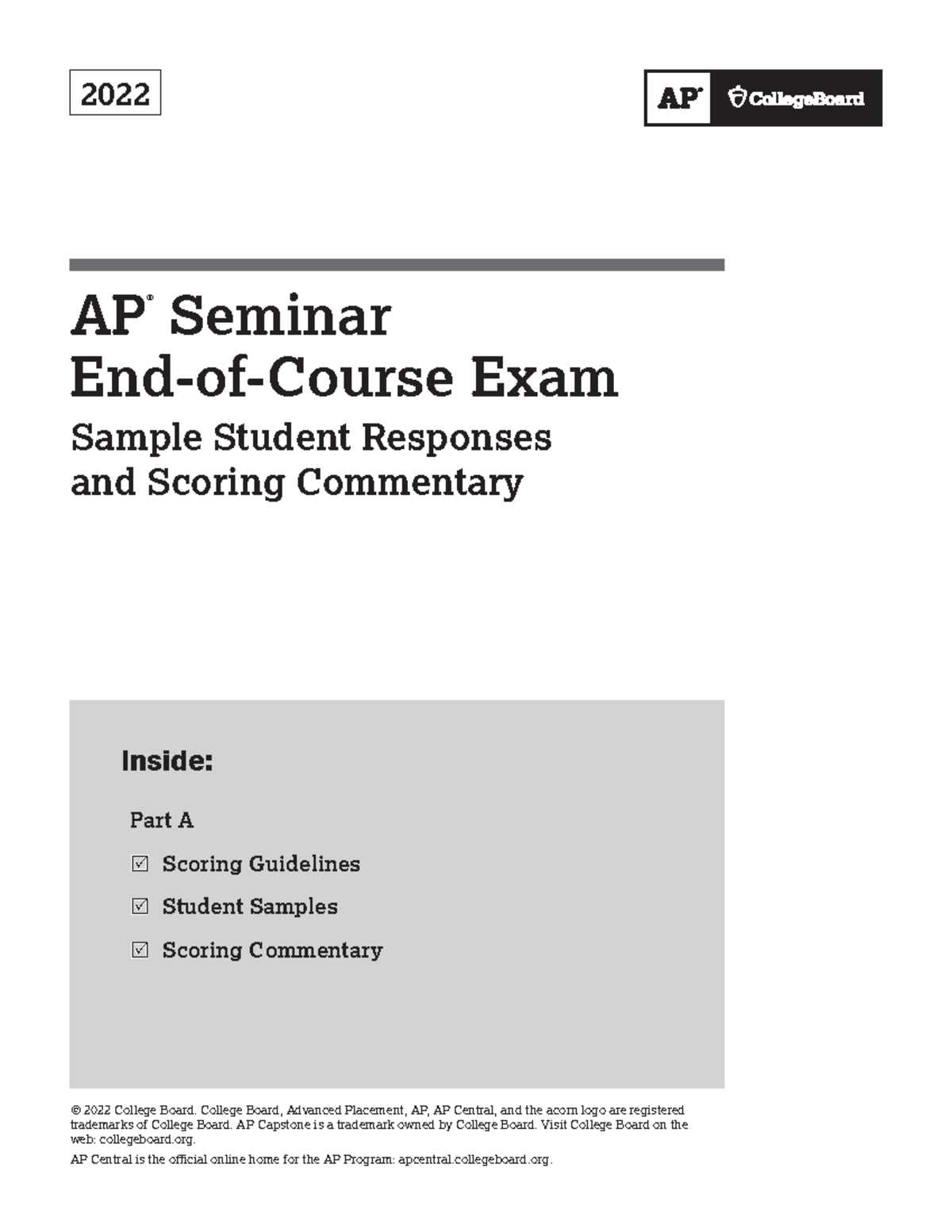 ap seminar 2025 exam answers